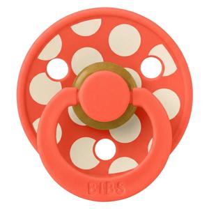 BIBS Pacifier Studio Colour Polka Mega Latex Tango Ivory Size 2 produkt bild