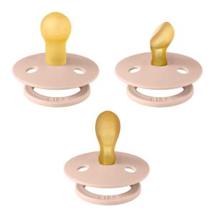 BIBS Pacifiers Try It Colour Blush Size 1 3 st produkt bild