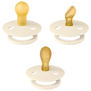 BIBS Try-It Colour 0-6mån (Ivory) 3 st - 3 Stk produkt bild
