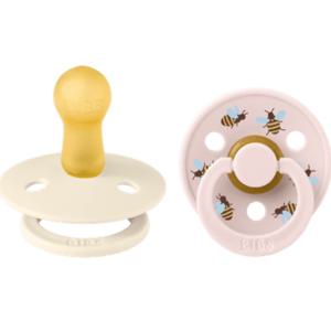 BIBS Studio Colour Bumblebee Latex 6+ månader Size 2 Ivory Mix 2 st produkt bild