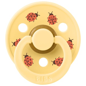 BIBS Studio Colour Latex Size 1 Ladybug Friends Pale Butter produkt bild