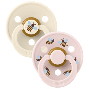 BIBS Studio Colour Latex Size 1 Bumblebee Ivory Mix 2-pack produkt bild