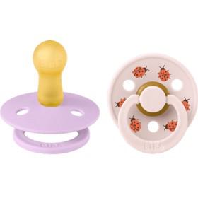 BIBS Studio Colour Latex Size 2 Ladybug Violet Sky Mix 2-pack produkt bild