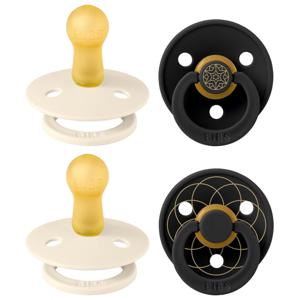 BIBS Studio Colour Noor & Layl Latex Size 2 Ivory Gold Black Gold 4-pack produkt bild