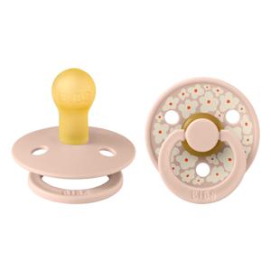 BIBS Pacifier Studio Colour Jasmine Latex Size 1 Blush Mix 2-pack produkt bild