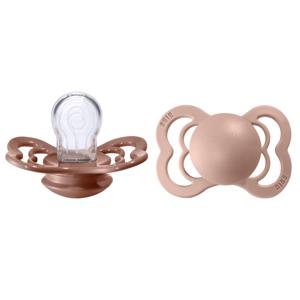 BIBS Supreme Nappar Silicone Woodchuck/Blush strl. 1 (0-6 månader) 2-pack produkt bild