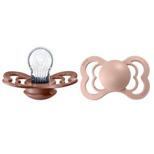 BIBS Supreme 2-pack Silicone Size 2 Woodchuck/Blush produkt bild