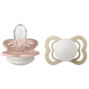 BIBS Supreme GLOW Silicone Blush/Vanilla 2 pak - Flere størrelser produktbillede