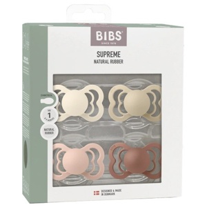 BIBS Supreme Latex Size 1 Ivory/Vanilla/Blush/Woodchuck 4-pack produkt bild