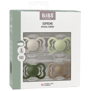 BIBS Supreme Latex Size 2 Sand/Sage/Hunter green/Dark Oak 4-pack produkt bild