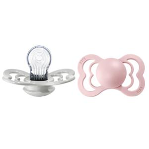 BIBS Supreme 2-pack Silicone Size 2 Haze/Blossom produkt bild