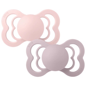 BIBS Supreme Silicone Blossom/Dusky Lilac 2-pack Size 1 produkt bild