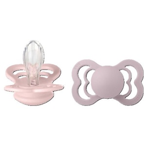 BIBS Supreme Silicone Blossom/Dusky Lilac 2-pack Size 2 produkt bild