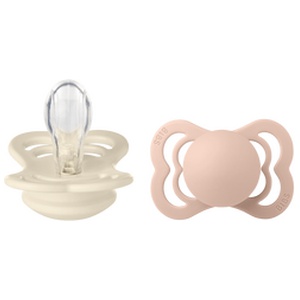 BIBS Supreme Silicone Ivory/Blush 2 pak - Flere størrelser produktbillede