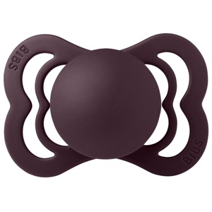 BIBS Pacifier Supreme Silicone 0+ månader Size 1 Plum produkt bild
