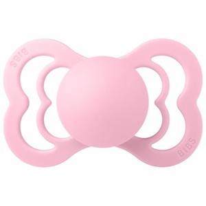 BIBS Pacifier Supreme Silicone 6+ månader Size 2 Baby Pink produkt bild