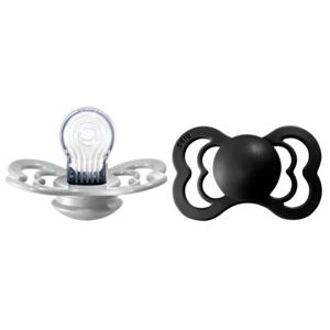 BIBS Supreme Silicone Size 2 Cloud/Black 2-pack produkt bild