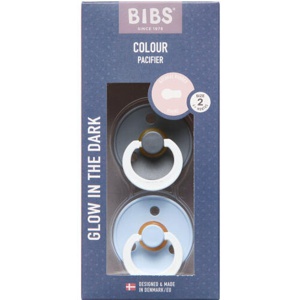 Bibs Colour Iron/Baby Blue Nat Size 2 2 stk produktbillede