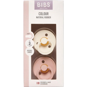 Bibs Pacifier Colour Latex Ivory/Blush Size 2 2pcs produktbillede