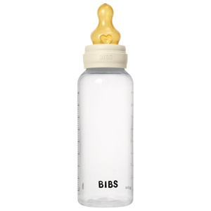 BIBS Sutteflaske Medium Flow Latex Ivory 270 ml produktbillede