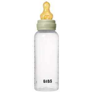 BIBS Sutteflaske Medium Flow Latex Sage 270 ml produktbillede