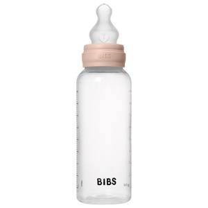 BIBS Sutteflaske Medium Flow Silikone Blush 270 ml produktbillede