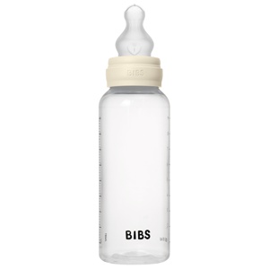 BIBS Sutteflaske Medium Flow Silikone Ivory 270 ml produktbillede