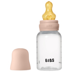 BIBS Sutteflaske Slow Flow Latex Blush 150 ml produktbillede
