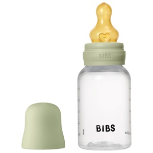 BIBS Sutteflaske Slow Flow Latex Sage 150 ml produktbillede