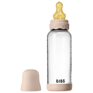 BIBS Tåteflaske i glass, Blush, 240 ml produktbilde