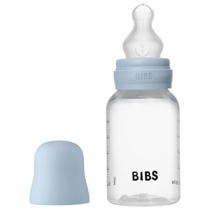 BIBS Tåteflaske Silicone, Baby blue, 150 ml produktbilde