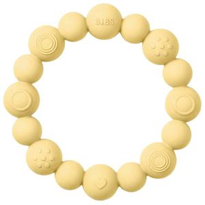 BIBS Teething Ring Beaded Pale Butter Onesize produkt bild