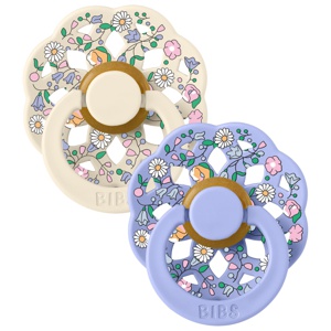 BIBS x Liberty Boheme Latex Chloe Meadow Str. 2 Ivory Mix - 2 stk. produktbillede