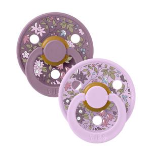 BIBS x Liberty Colour 2-pack Latex Size 1 Chamomile Lawn Violet Sky Mix produkt bild