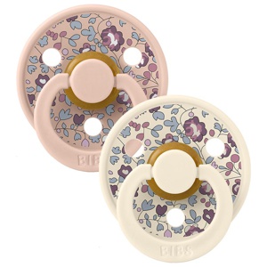 BIBS x Liberty Pacifier Colour Eloise Latex Size 1 Blush Mix 2 st produkt bild