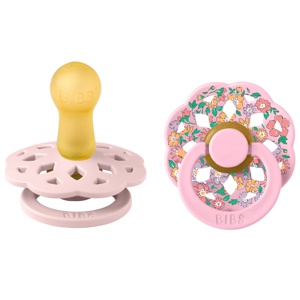 BIBS x Liberty Pacifier Boheme 2 PACK Oscar Meadow Latex Size 2 Blossom Mix produktbillede