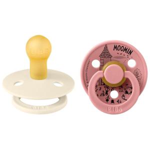 BIBS x Moomins Colour Little My Latex Size 1 Ivory/Dusty Pink 2-pack produkt bild