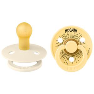 BIBS x Moomins Colour Moomintroll Latex Size 1 Ivory/Pale Butter 2-pack produkt bild