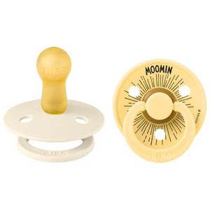 BIBS x Moomins Colour Moomintroll Latex Size 2 Ivory/Pale Butter 2-pack produkt bild