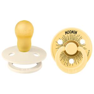 BIBS x Moomins Colour Moomintroll Latex Size 3 Ivory/Pale Butter 2-pack produkt bild