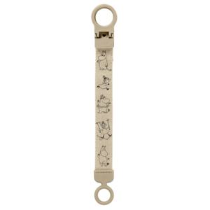 BIBS x Moomins Pacifier Clip Loop Vanilla produkt bild