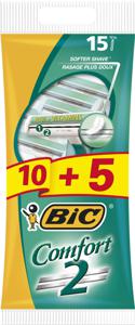 BIC Comfort 2 Tvåbladiga Engångshyvlar för Män 15-pack produkt bild