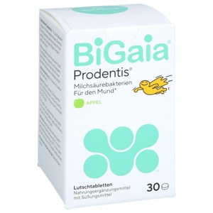 Bigaia Prodentis Apfel Lutschtabletten, 30 St Lutschtabletten Produktbild