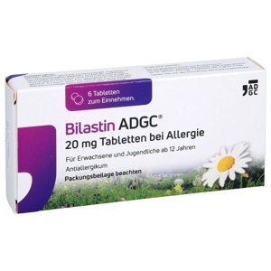 BILASTIN ADGC 20 mg Tabletten bei Allergie Produktbild