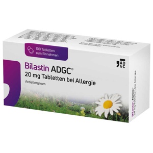 BILASTIN ADGC 20 mg Tabletten bei Allergie Produktbild