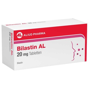 Bilastin AL 20 mg bei Heuschnupfen Produktbild