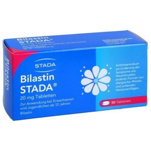 Bilastin STADA 20 mg Tabletten, 50 St Tabletten Produktbild