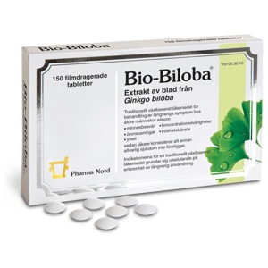 Bio-Biloba 150 tabletter produkt bild