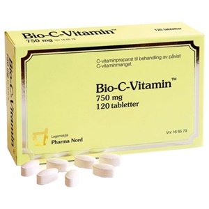 Bio-C-Vitamin 750 mg Tabletter 120 stk produktbilde