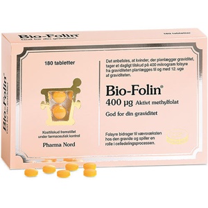 Bio-Folin 400 Âµg - 180 tabl. produktbillede